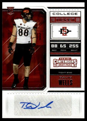 2018 Panini Contenders Draft Picks #207 David Wells - Image 1 of 2