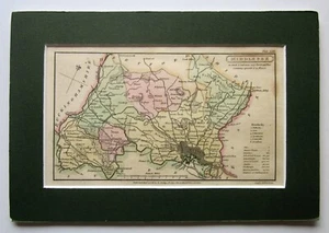 1808 Middlesex Benjamin Capper London Antique Map Pop. 818,129 Mostly Villages! - Picture 1 of 10