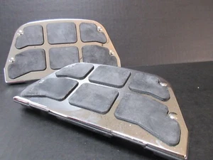 97-20 Harley Touring Rear Passenger Rider Floor Board Insert Chrome - Picture 1 of 10