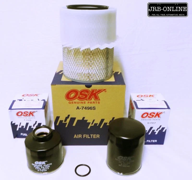 Mitsubishi Triton MH 2.5 4D56 Turbo Diesel Oil Air Fuel Filter Service Kit 90-91 - image 1 of 1