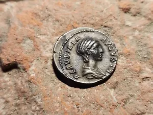 Roman Silver Coin 2.51g Denarius Of Plautilla 180/211 AD VF As Photos LA59 - Picture 1 of 3