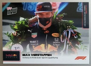 2021 Topps Now F1 #33 Max Verstappen Vittoria nella prima qualifica Sprint di sempre - Foto 1 di 2