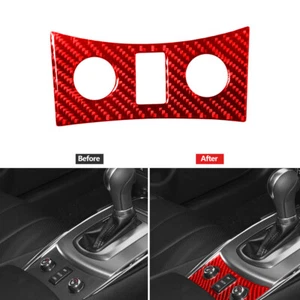 Red Carbon Fiber Below Transmission Console Type A Cover Trim For Infiniti G37 - Picture 1 of 14