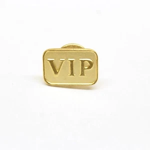 VIP Pin Gold Tone Lapel Enamel Collectible - Picture 1 of 3