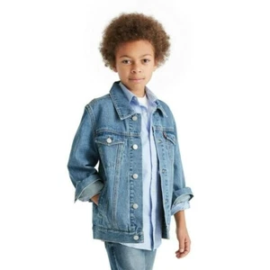 Levi's Kids' Denim Trucker Jacket - Size MEDIUM MSRP $50 - Picture 1 of 7