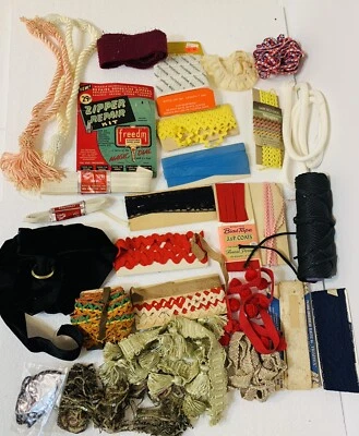 Lote De Colección De Fragmentos Borde Borde Proyectos De Costura~Ropa Muñeca~Costura~Artesanía Foto 1 de 4