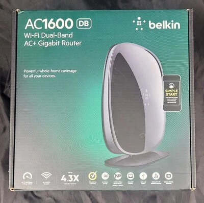 Belkin Ac1600 Mbps 4 Port 1000 Mbps Wireless Router (F9K1119) - Image 1 of 4