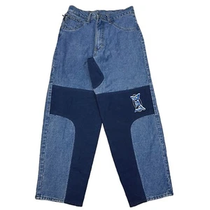 ┥RAROS pantalones vaqueros de mezclilla holgados vintage Y2K LBZ pierna ancha - talla 28 para hombre - Imagen 1 de 12