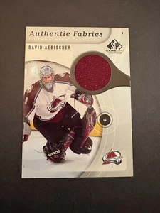 2005-06 UD SP Game Used DAVID AEBISCHER AF-AE AUTHENTIC FABRICS JERSEY Patch - Picture 1 of 3
