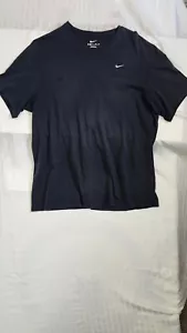 Nike T Shirt Men’s LBlack Mini Swoosh Dri Fit Sportswear - Picture 1 of 7
