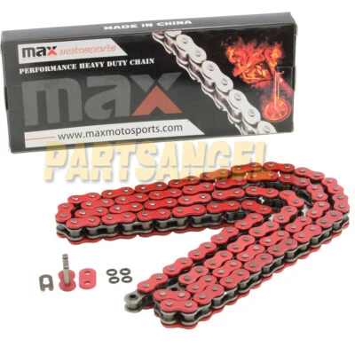 520 Red O-Ring Drive Chain for Yamaha Raptor 350 YFM350 R 2005-2011 2006 2007 - Image 1 of 3
