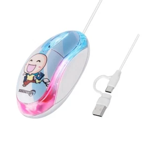 2 in 1 Type C Computer Mice with 3 Buttons Wire Mouse USB C Mouse for Laptop PC - Picture 1 of 10