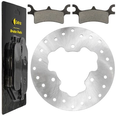 Rear Brake Disc Rotor w/ Pads fits Polaris Scrambler 500 4x4 2010 2011 2012 - Image 1 of 4