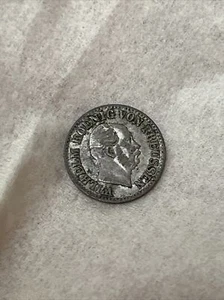 Raw 1870 B Germany Prussia 1/2 Silber Groschen - Picture 1 of 9