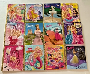 Vintage and Newer Little Golden Books LOT of 12 BARBIE children's books - Foto 1 di 5