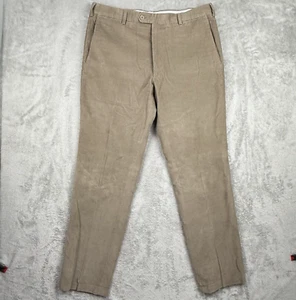 JB Britches Corduroy Pants Mens 36R Tan Cotton Torino Slacks Made In Italy - Picture 1 of 12