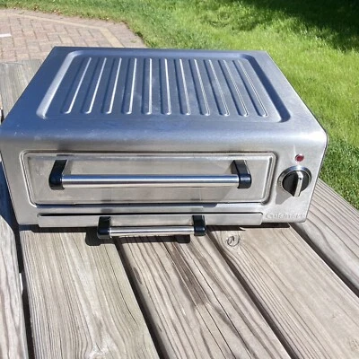 Forno elétrico de pizza Cuisinart aço inoxidável 12 polegadas modelo interno PIZ-100 - Imagem 1 de 4