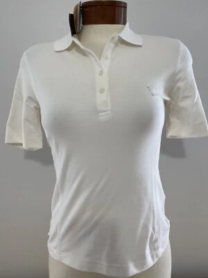 NWT Golfino Ladies White Golf Polo 2239022 100 White Sz 4 NEW - Image 1 of 4