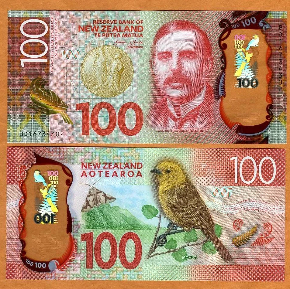 Nueva Zelanda, $100, 2016, polímero, P-195, UNC Foto 1 de 1