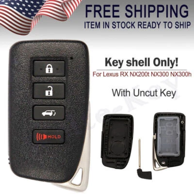 Funda Carcasa Llave Control Remoto Inteligente para Lexus RX NX200t NX300 NX300h LX570 Llavero 4 Botones Foto 1 de 4