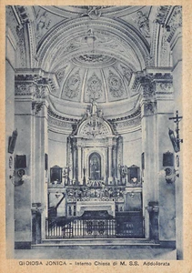 AL13-40E) GIOIOSA JONICA INTERNO CHIESA DI M. S.S. ADDOLORATA REGGIO CALABRIA - Imagen 1 de 2