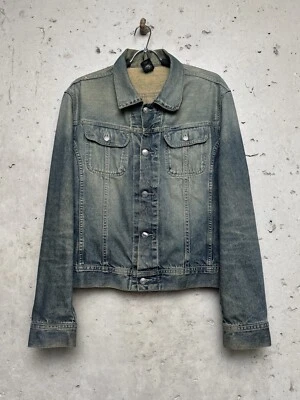 Chaqueta de mezclilla sucia recortada vintage Diesel talla Le para hombre Avant Garde Y2K Foto 1 de 4