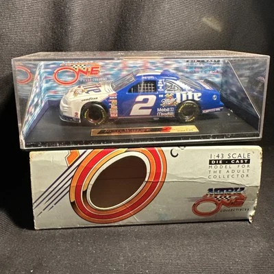 Mark One 1:43 Scale NASCAR Rusty Wallace Miller Lite Car In Case            (48) - Image 1 of 4