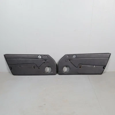 1995-1998 Porsche 911 993 Door Panels Pair Set Left Right Pair Black OEM Used - Image 1 of 4
