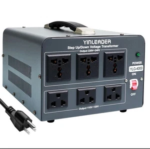 110V to 220V Voltage Converter Transformer 4000W Step Up/Down 110/120-220/240 - Picture 1 of 8
