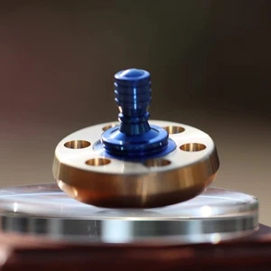 Titanium Alloy Handle Brass Spinning Top Ceramic Bead EDC Fidget Spinner Toys - Picture 1 of 6