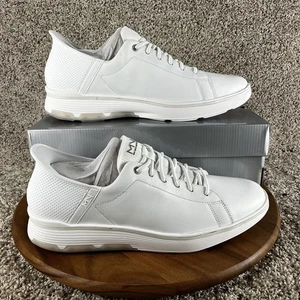 Skechers Slip-Ins Mark Nason Glide Cell Mens Size 14 White Leather Shoes Sneaker - Picture 1 of 9
