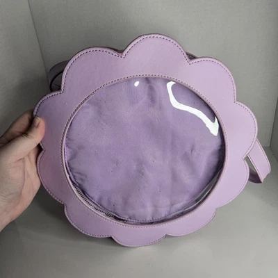 Celestial Fox Purple Flower Shaped Ita Bag Clear Front Crossbody Purse Bag - Image 1 of 4