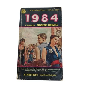 1984 George Orwell Paperback Signet Books Rare Big Brother Cover Vtg - Picture 1 of 9