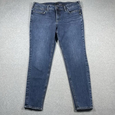Silver Jeans Co Suki Vaqueros Ajustados Mujer Talla 18 Plus W36 L28 Azul Lavado Oscuro Foto 1 de 4