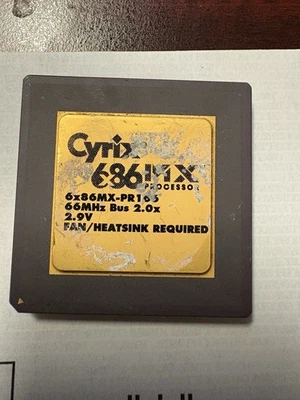 Procesador Cyrix 6x86MX-PR166 686 CPU de 166 Mhz Foto 1 de 2