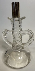 "Botella vintage vacía colonia transparente 6"" de alto" - Imagen 1 de 5