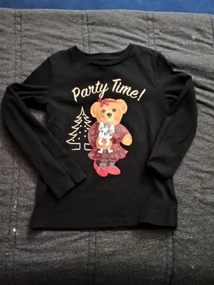 Polo Little Girls Long Sleeve Shirt Very Cute For The Holidays Size 5 - Image 1 of 4