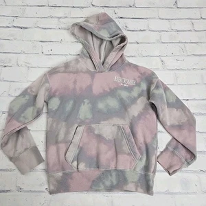 Abercrombie Hoodie Girls 9/10 Tie Dye Pink Gray Pullover Casual Outdoor Youth - Picture 1 of 10
