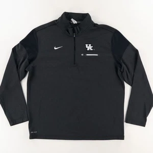 Nike Kentucky Wildcats 1/4 Zip Dri-Fit Terry Pullover Antracite Uomo XL - Foto 1 di 7