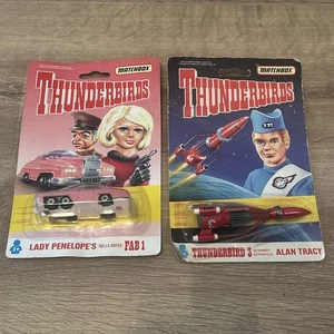 Matchbox 1992 Thunderbirds Lady Penelope’s Rolls Royce Fab 1 + Thunderbird 3 - Picture 1 of 6
