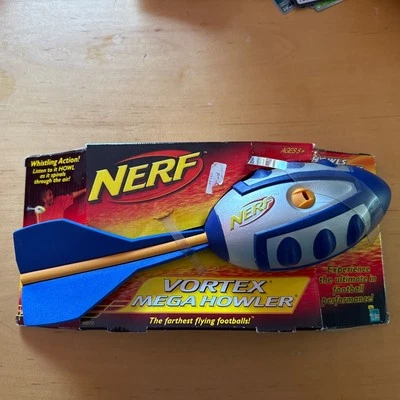 Nerf Vortex Mega Howler Blue/Orange 2005 New In Box - Image 1 of 2
