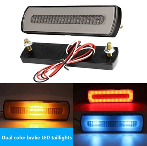 2x LED Truck dual color light guide flow turn signal motorcycle brake tail light - Picture 1 of 7