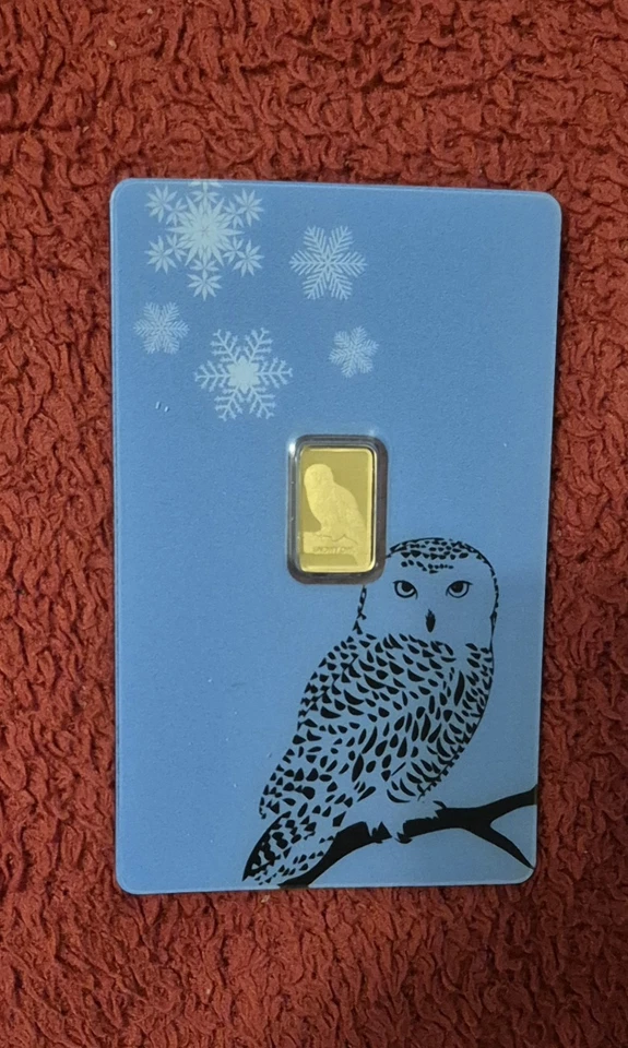 1g Goldbarren Pamp SNOWY OWL Suisse Schweiz 1gr  Nagelneu 🦉 - Bild 1 von 1
