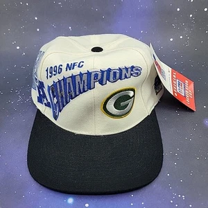 Gorra gorra de colección 1996 NFC Champions Green Bay Packers NFL Snapback nueva con etiquetas de colección - Imagen 1 de 11