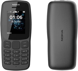 Nokia 106 (2018) Smartfon 2 GB, 4 MB RAM, 3G, Dual SIM, szary, 2" Super LC - Zdjęcie 1 z 8
