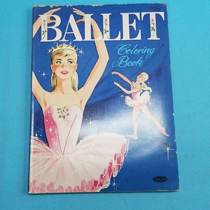 Ballet, Coloring Book 1963, Whitman Publishing 1136, Hours of Fun for All unused - Picture 1 of 7