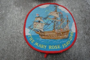 The Mary Rose 1510-1545 Woven Cloth Patch Badge (L36S) - Picture 1 of 2