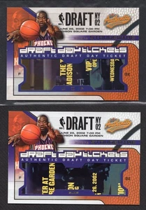 2002-03 Fleer Authentix Amare Stoudemire #/15 Authentic VIP Draft Day Tickets NY - Picture 1 of 8
