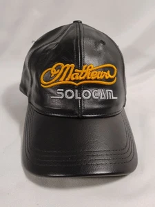 Mathews SoloCam Hat Cap Strap Back Leather Archery Embroidered Mens USA - Picture 1 of 7