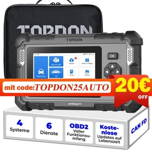 2025 TOPDON ArtiDiag500 2.0 KFZ OBD2 Diagnosegerät 6Services 4System CAN-FD TPMS - Bild 1 von 24